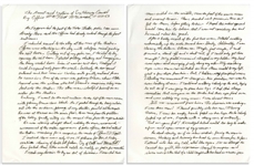 Lee Harvey Oswald Arrest Document Signed by Officer Nick McDonald, With Fascinating First-Hand Account of Oswald's Apprehension -- ''...I stared into his icy cold, steel blue eyes...''